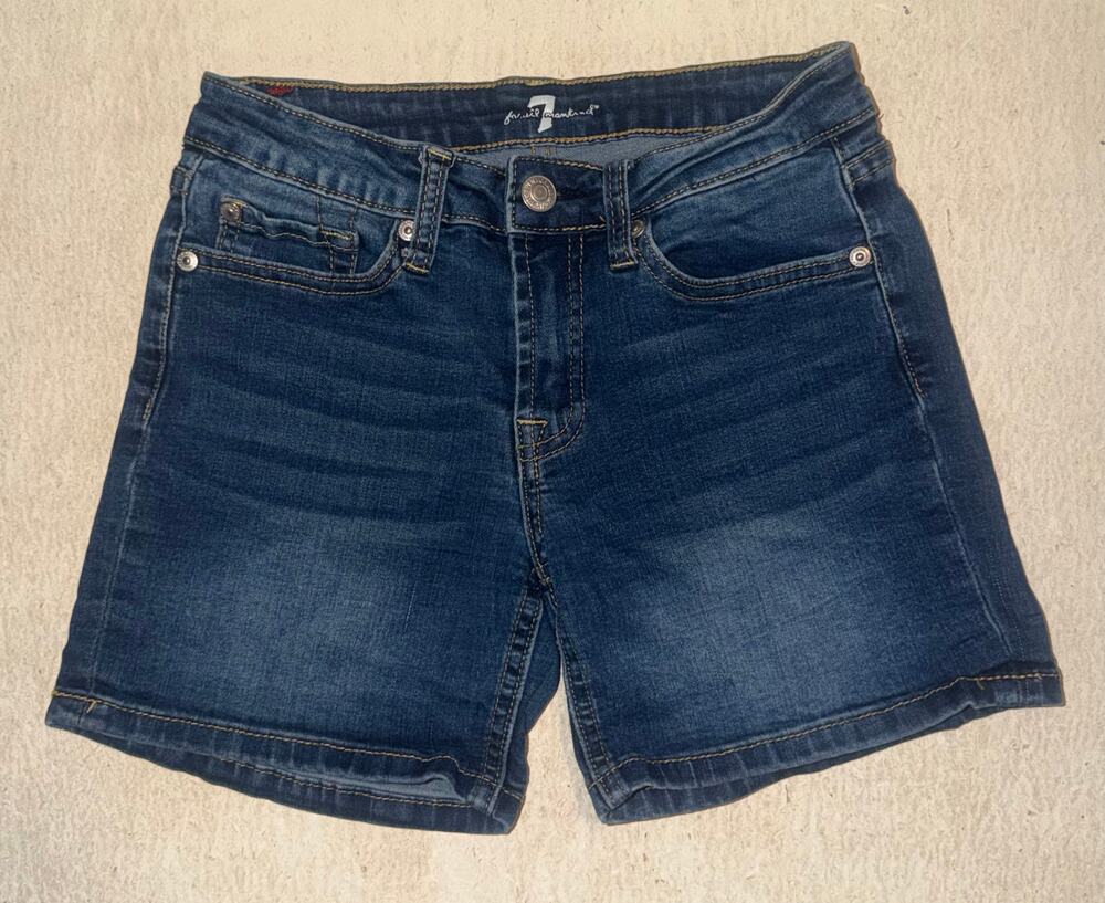 7 for all mankind kids blue jeans shorts